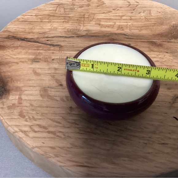 Ceramic / Pottery Crafted Piece - Repurposed - Wood Wick Candle - Nice - Picture 9 of 10